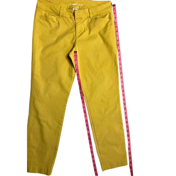 Old Navy Mustard Yellow Ankle & Cropped Jeans size 4 - Picture 6 of 10